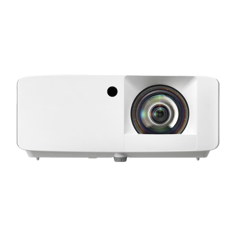 Optoma ZW350ST WXGA 3600 Lumens Short Throw Golf Simulator Projector front view.