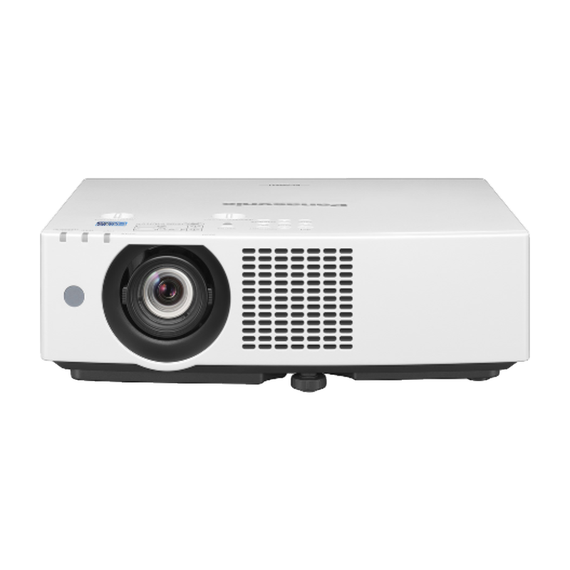 Panasonic PT-VMZ51SU7 5200-Lumen WUXGA Normal Throw Golf Simulator Projector front view.