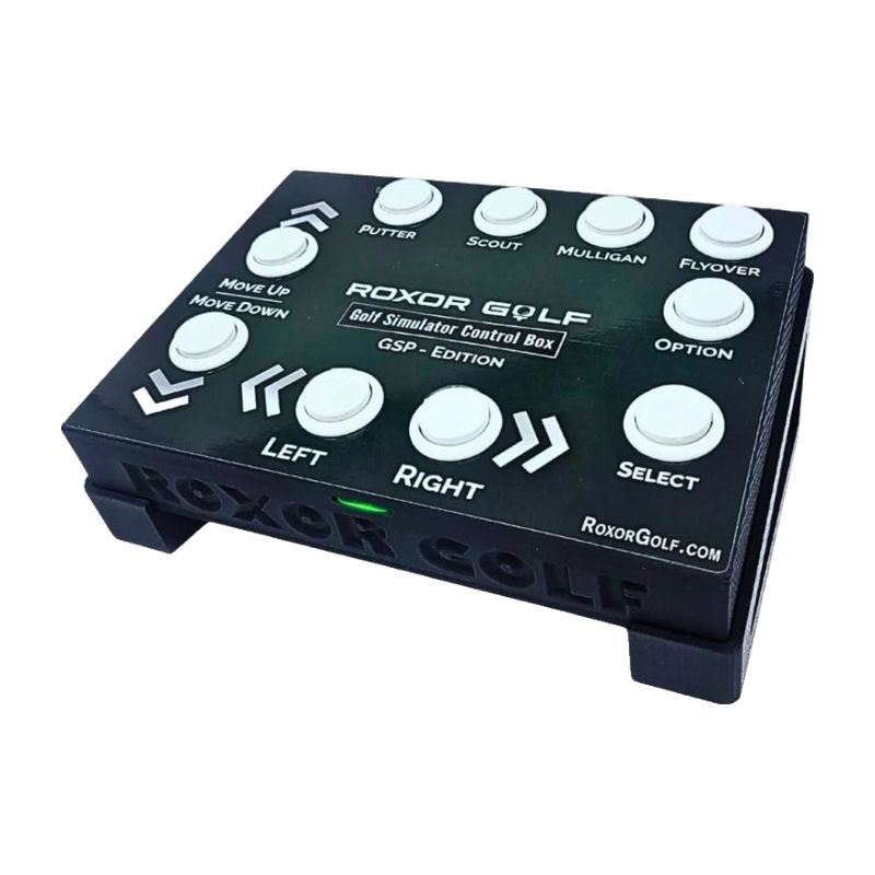 Roxor Golf Control Box GSP TB Edition front view white background.