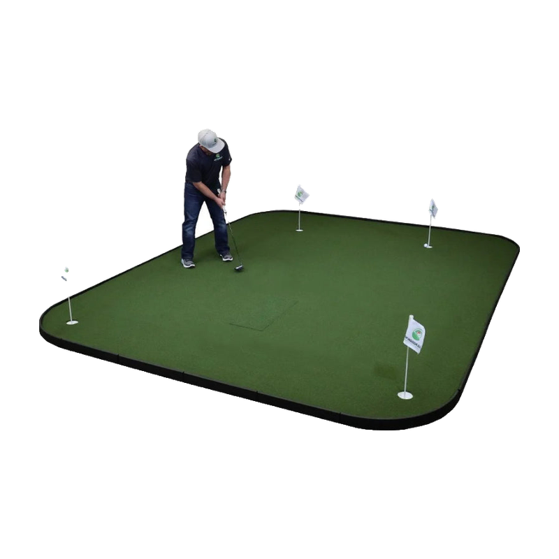 SIGPRO Golf Simulator Flooring man putting.