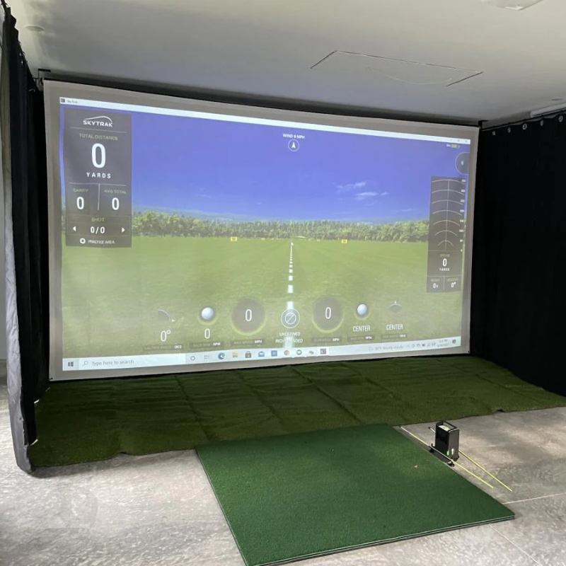 simDIY Premium Golf Simulator Impact Screen with DIY Enclosure/