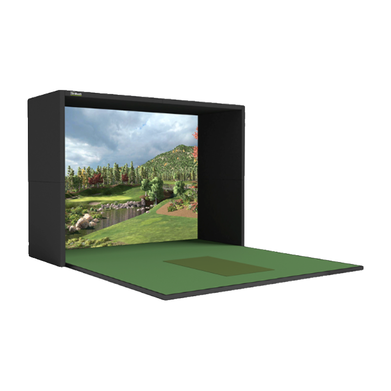 SimBooth 1 Golf Simulator Enclosure with Standard Walls.