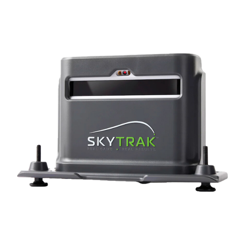 SkyTrak+ Protective Case on SkyTrak+ side view.