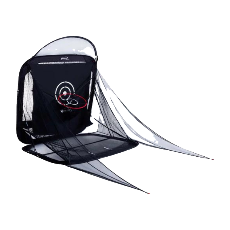 Spornia Side Net Extensions attached to hitting net.