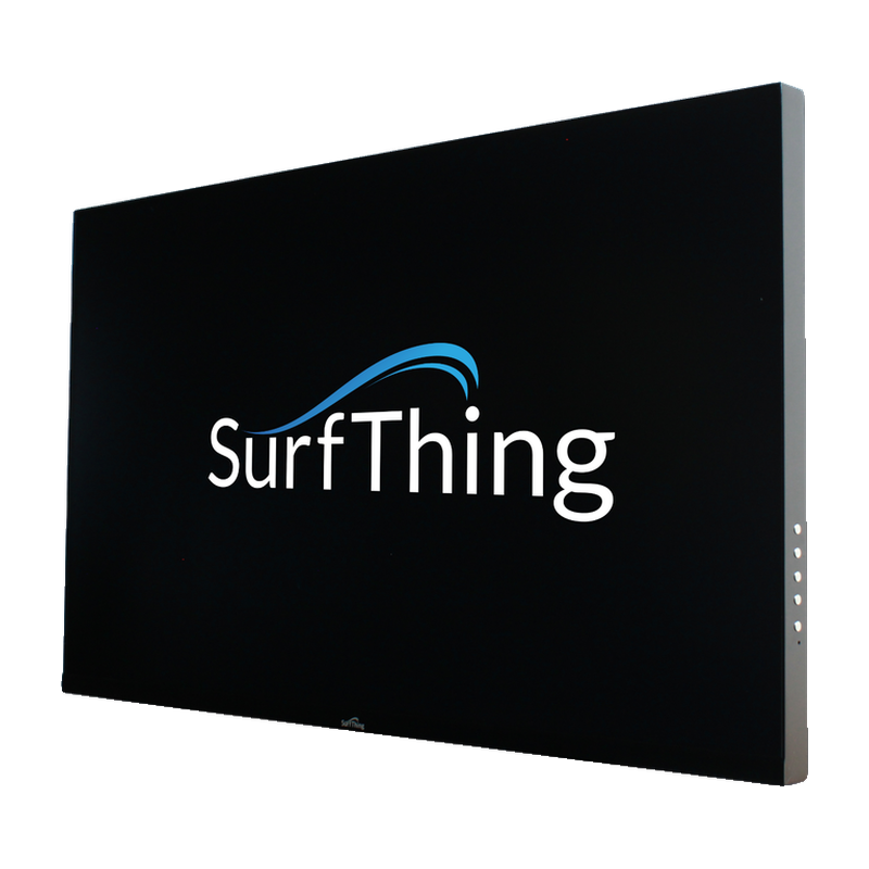 SurfThing ProStation 32" 4K Touch Screen Display (No Stand) angled view.