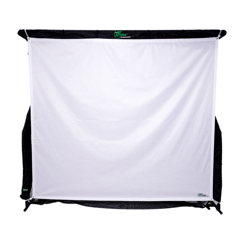 The Net Return Flex Simulator Screen front view.