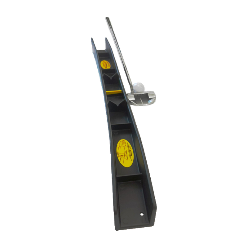 The Putting Arc MS-3D black with down the line putter view.