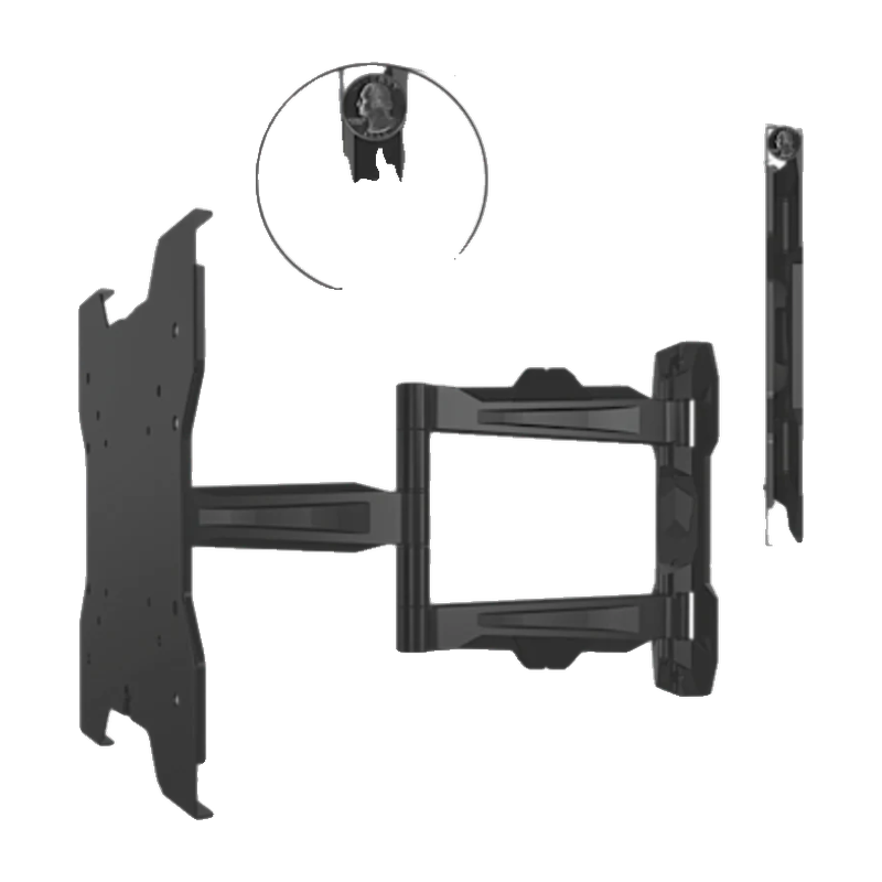 Thin Articulating Mount for 13" to 46" Flat Panel Screens full setup view.