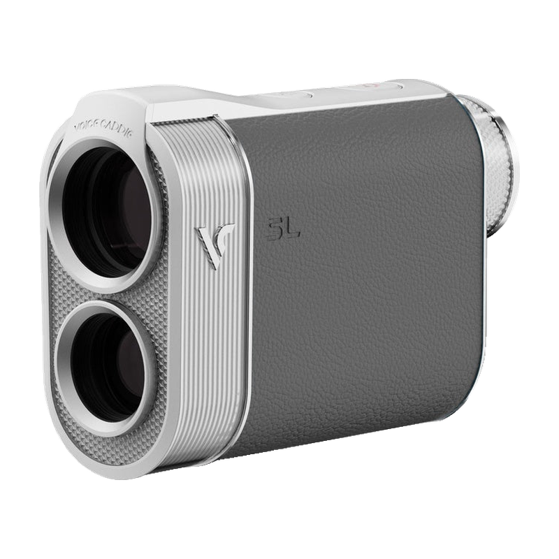 Voice Caddie SL3 Hybrid GPS Laser Rangefinder front view.