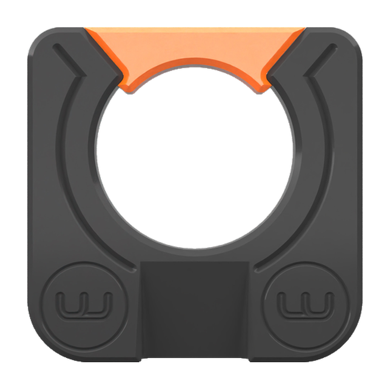 Wellhole putting hole simulator with orange lip.